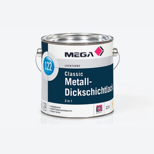 Lackfarbe Classic Metall-Dickschichtlack 122 3-in-1 Mega